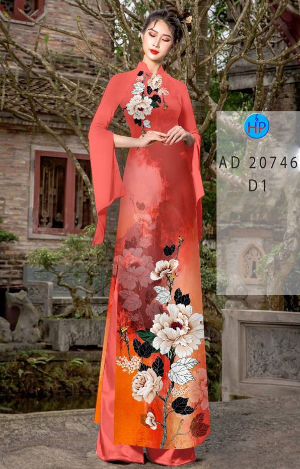 Vải Áo Dài Hoa In 3D AD 20746 51